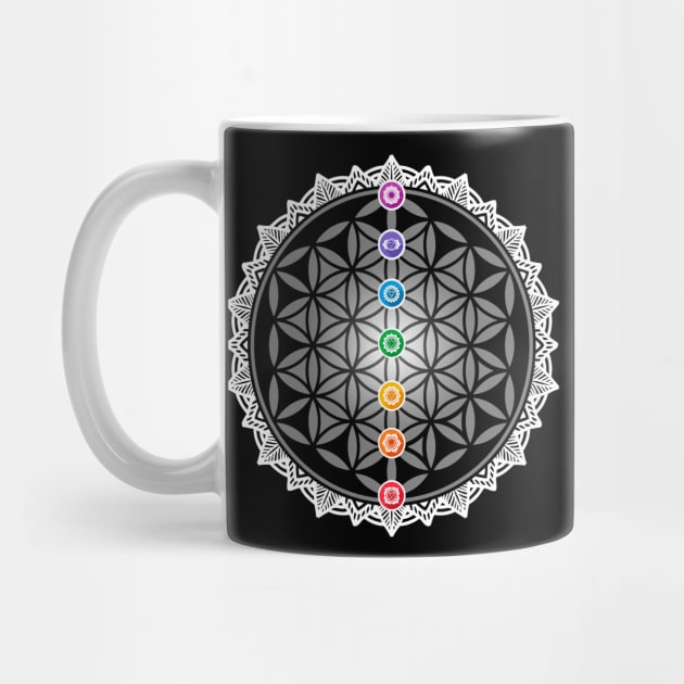 'Flower of Life Yoga Chakras Meditation' Yoga Gift by ourwackyhome